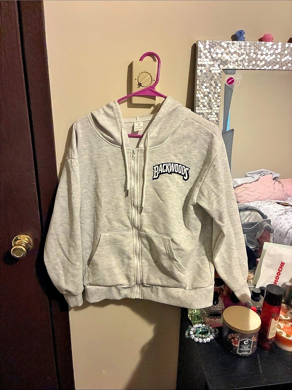 Backwoods Gray Zip Hoodie